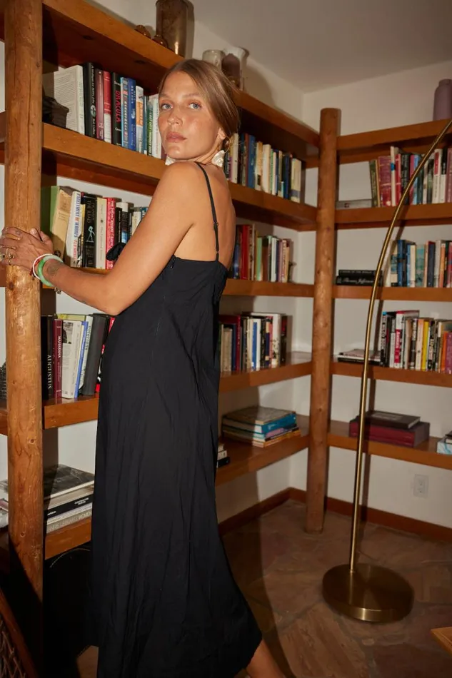Dresses Shop Natalie Martin SOPHIE DRESS Black Silk