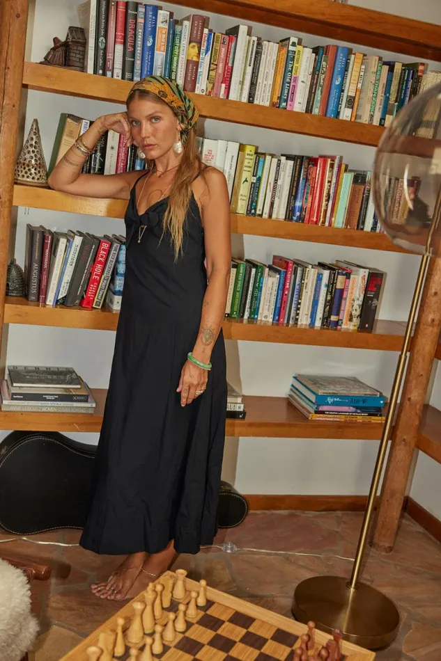 Dresses Shop Natalie Martin SOPHIE DRESS Black Silk