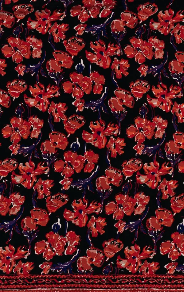 Dresses Shop Natalie Martin STEVIE DRESS Silk Watercolor Print Onyx