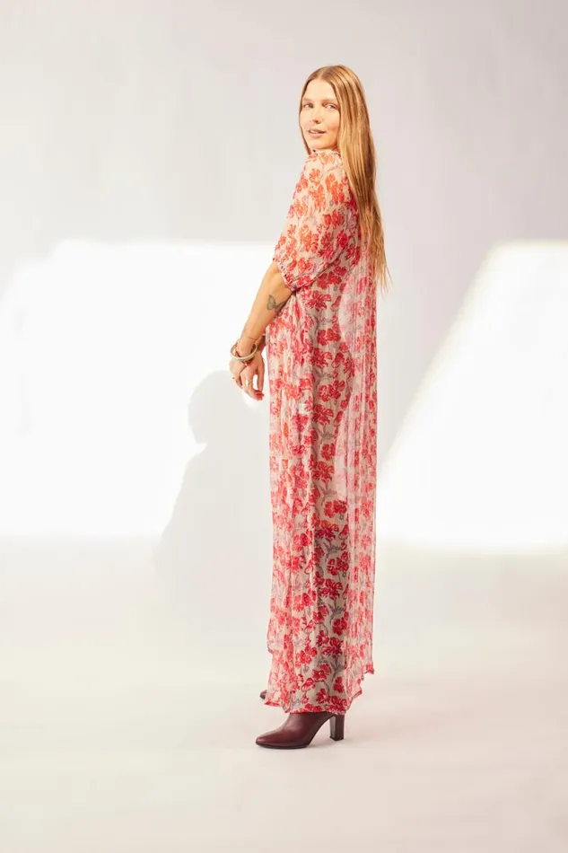 Dresses Shop Natalie Martin VIVI DRESS Chiffon Watercolor Dove
