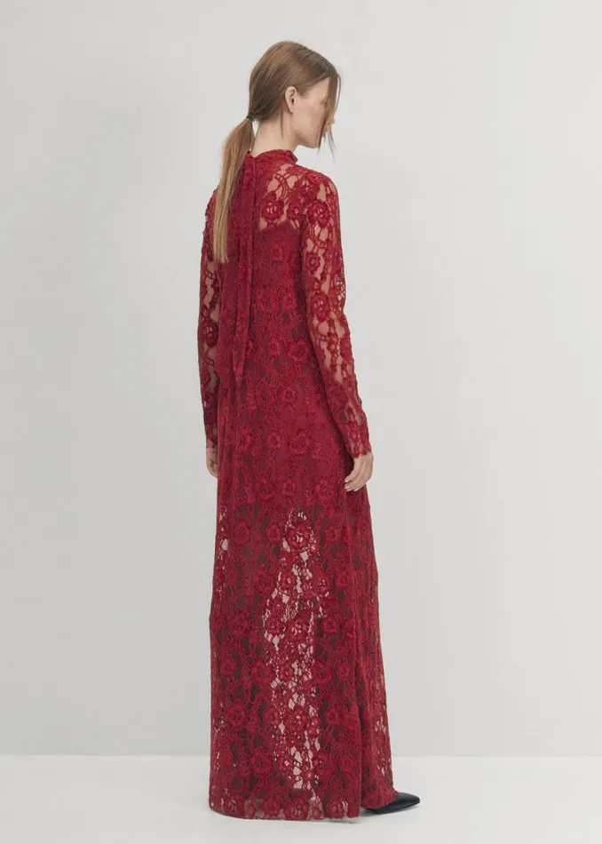 Dresses Women ALOHAS Tiban Lace Wine Dress