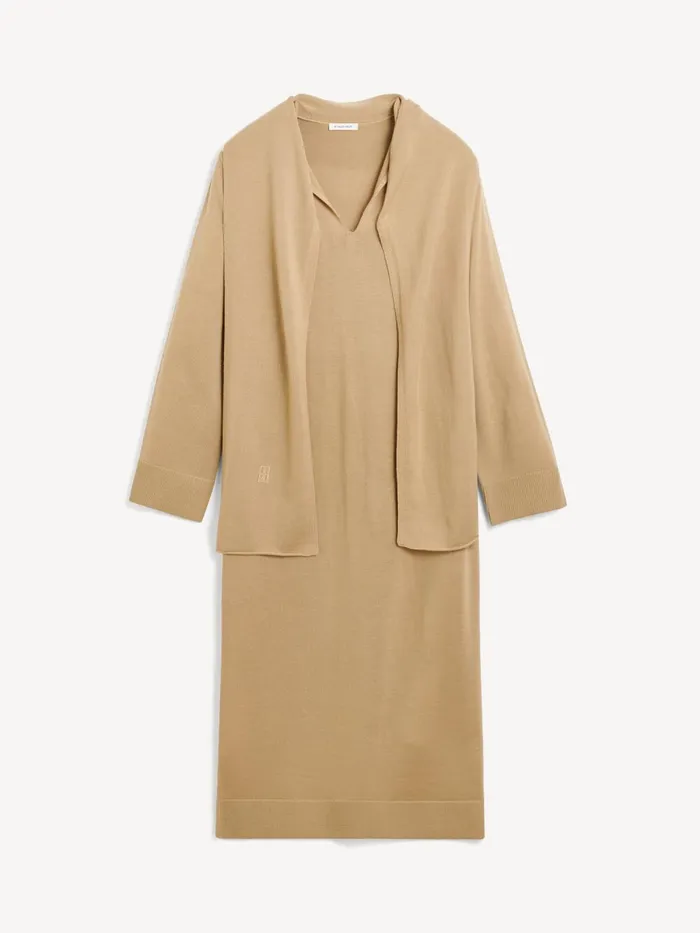 Dresses Women By Malene Birger Merrieta Wool Maxi Dress Tannin Dresses Women By Malene Birger Merrieta Wool Maxi Dress Tannin