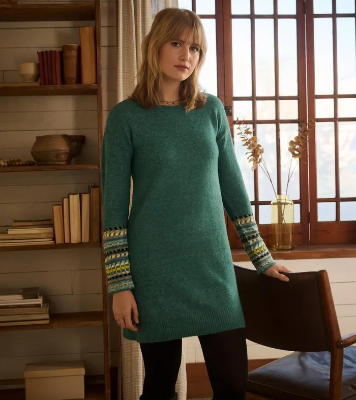 Dresses Women Hatley Sadie Sweater Dress 8211 Forest Green