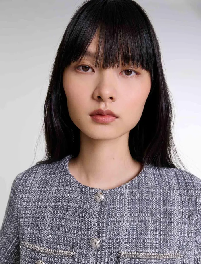Dresses Women Maje Tweed Dress Grey