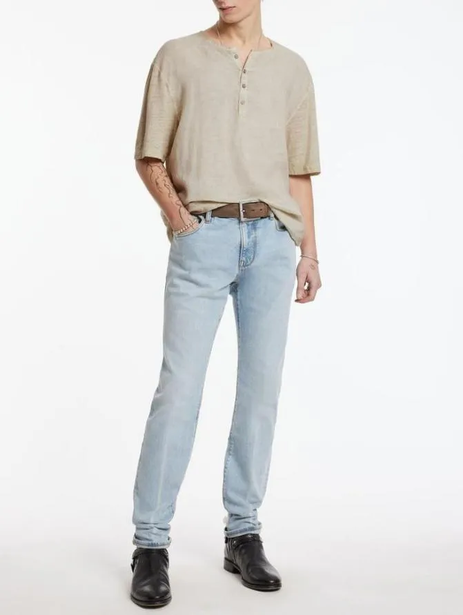 DYER HENLEY Dk Steel Htr Clothing John Varvatos TShirts