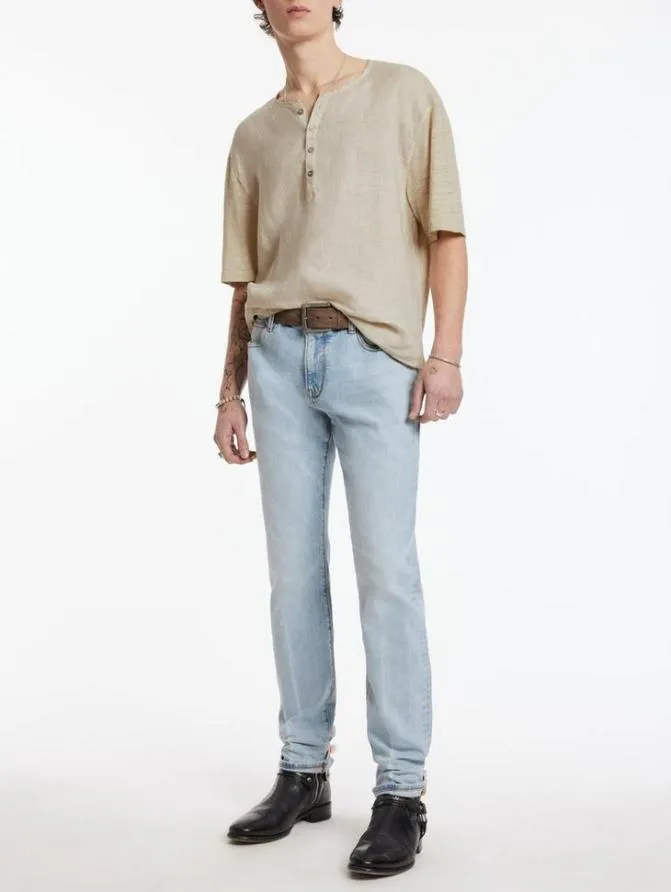 DYER HENLEY Dk Steel Htr Clothing John Varvatos TShirts
