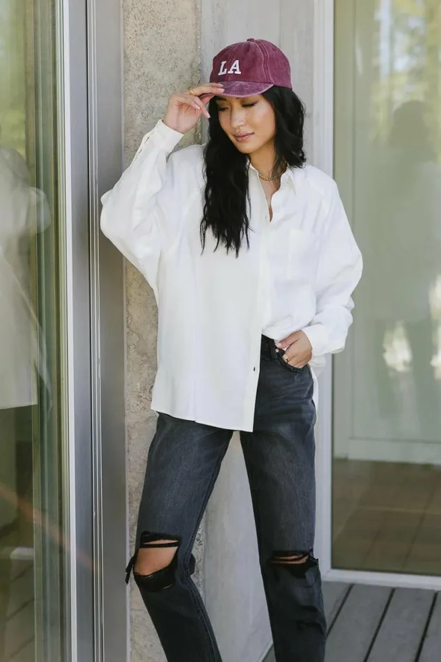 Edward Button Up In White 8211 FINAL SALE White Women Bohme Tops
