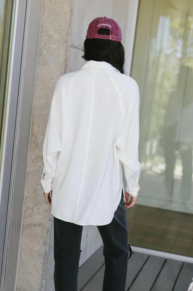 Edward Button Up In White 8211 FINAL SALE White Women Bohme Tops