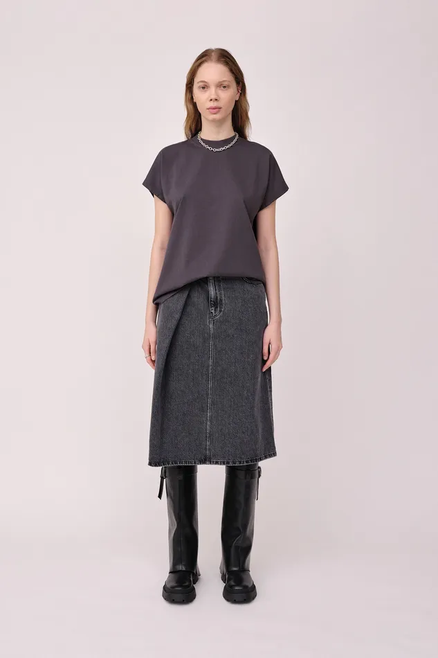 Emerson 8211 Ebony Tops and Tshirts Wonhundred Women