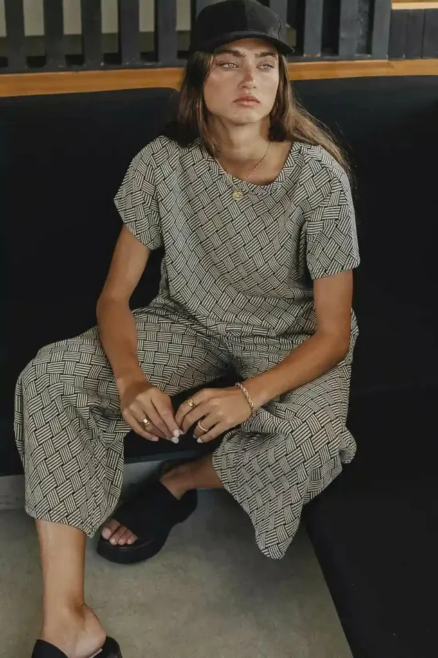 Esme Wide Leg Pants Taupe Women Bohme Sets
