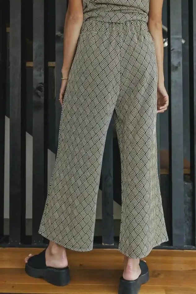 Esme Wide Leg Pants Taupe Women Bohme Sets