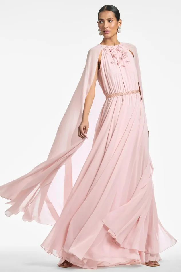 Evening Women Sachin and Babi Belladonna Gown 8211 Petal