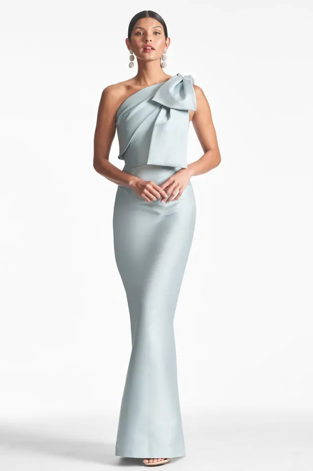 Evening Women Sachin and Babi Bonnie Gown 8211 Ash Blue