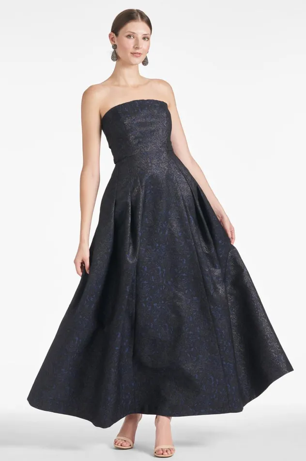 Evening Women Sachin and Babi Margaux Gown 8211 BlackMidnight