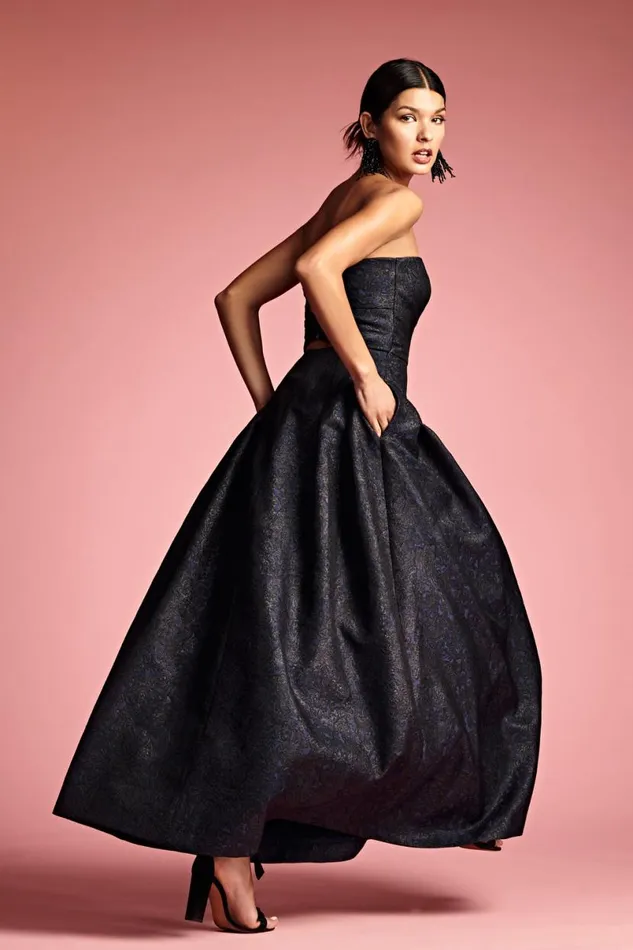 Evening Women Sachin and Babi Margaux Gown 8211 BlackMidnight