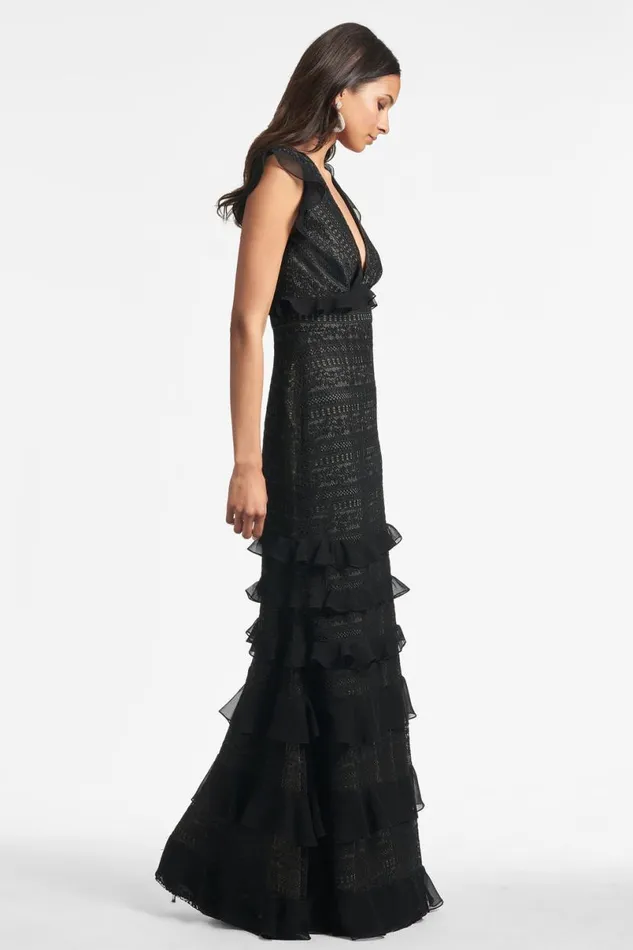 Evening Women Sachin and Babi Serafina Gown 8211 Black