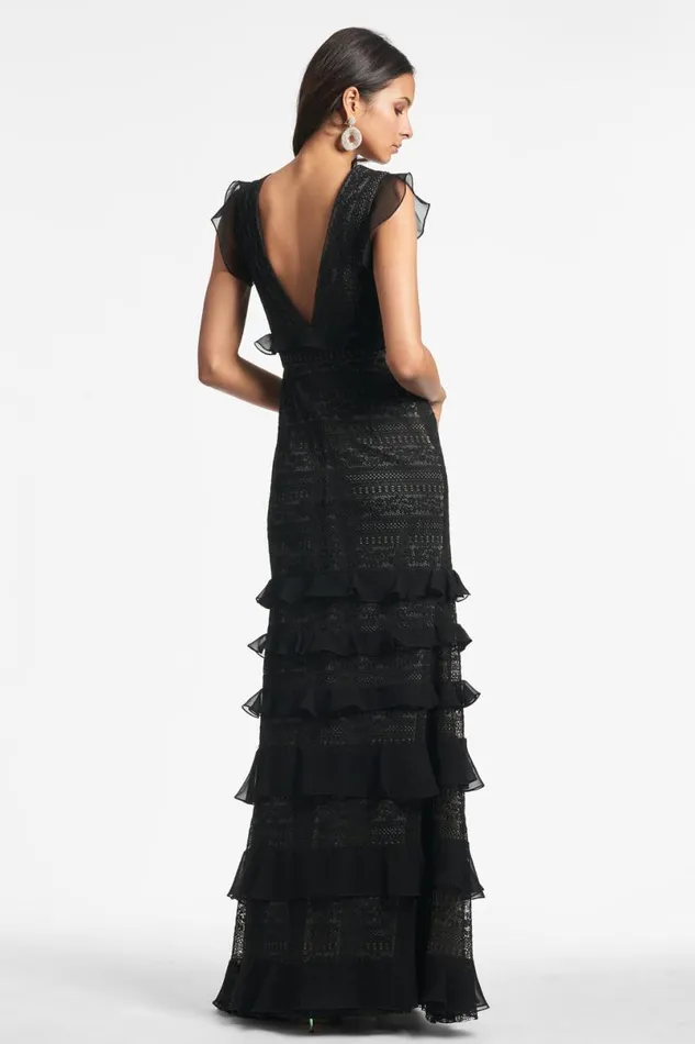 Evening Women Sachin and Babi Serafina Gown 8211 Black