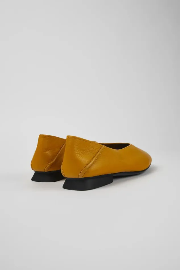 Flat Shoes Women Camper Casi Myra Orange Leather Ballerina Flat Shoes Women Camper Casi Myra Orange Leather Ballerina