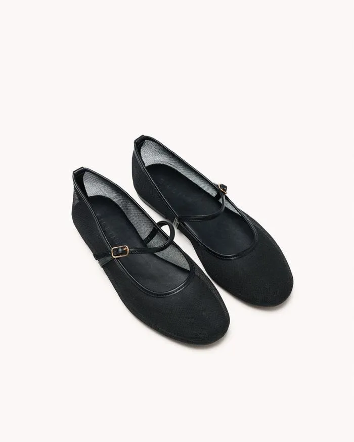 Flats Billini Ballet Flats GILDA BLACK MESH