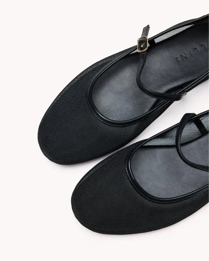 Flats Billini Ballet Flats GILDA BLACK MESH