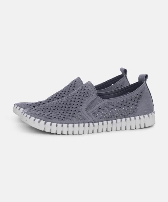 Flats For Men 8211 Grey Blue Shoes Ilse Jacobsen Tulip Flats