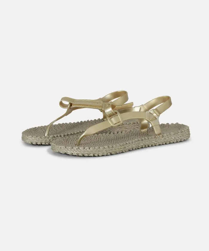 Flip Flop With Straps 8211 Platin Shoes Ilse Jacobsen Flip Flops