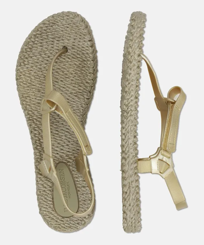 Flip Flop With Straps 8211 Platin Shoes Ilse Jacobsen Flip Flops