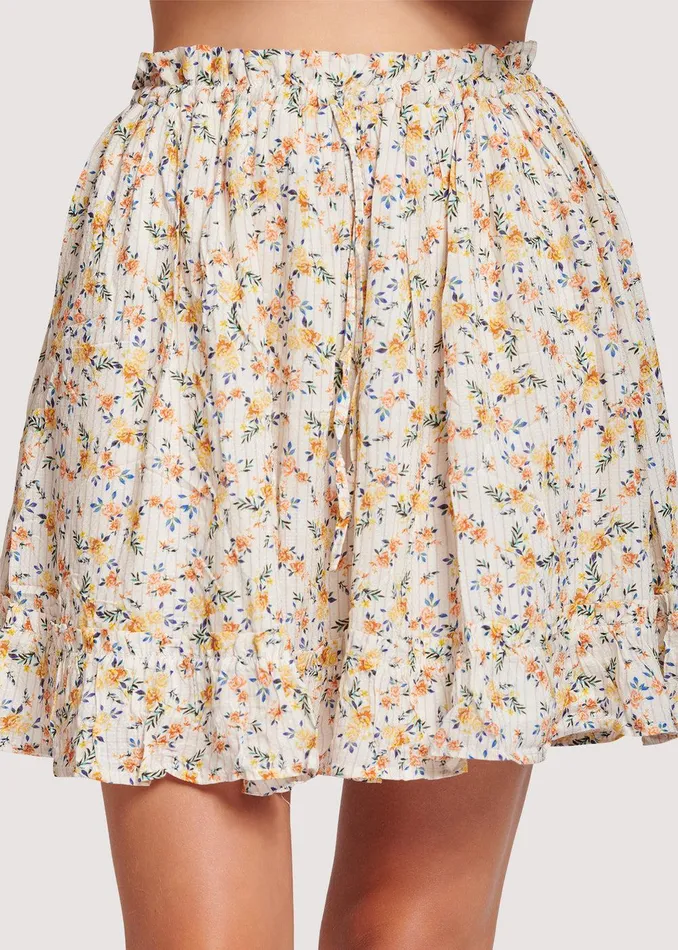Floral Occasion Mini Skirt Women Lost Wander Skirts