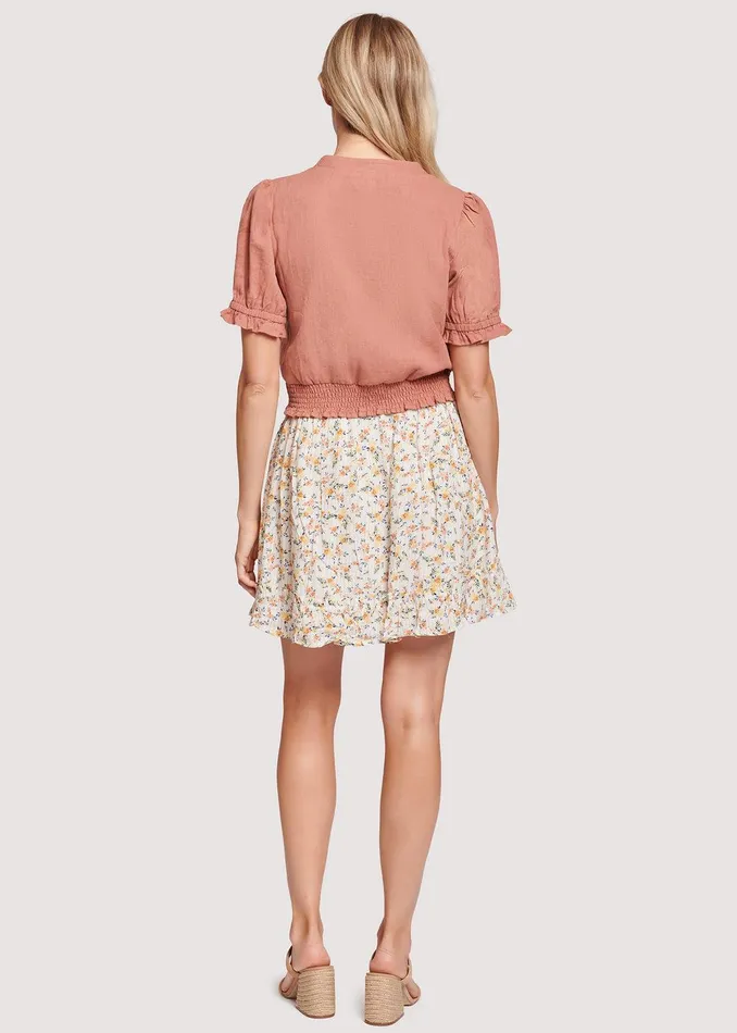 Floral Occasion Mini Skirt Women Lost Wander Skirts