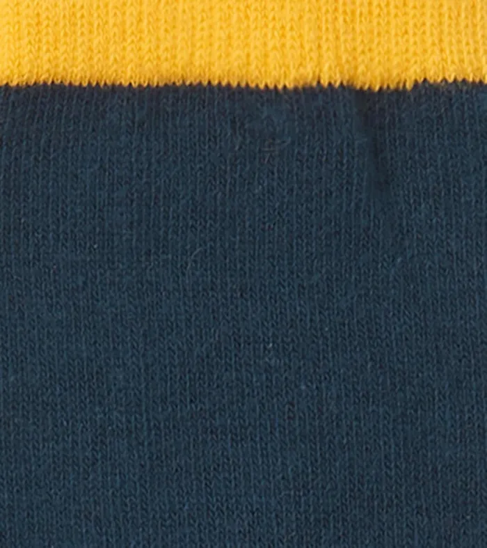Footwear GirlsBoys Hatley Navy and Yellow Crew Socks