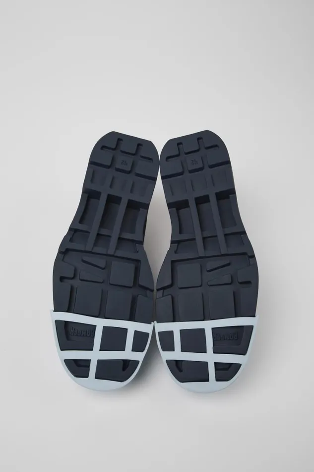 Formal Shoes Men Camper Junction Blue Nubuck Shoes