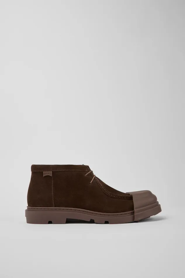 Formal Shoes Men Camper Junction Brown Nubuck Shoes Formal Shoes Men Camper Junction Brown Nubuck Shoes