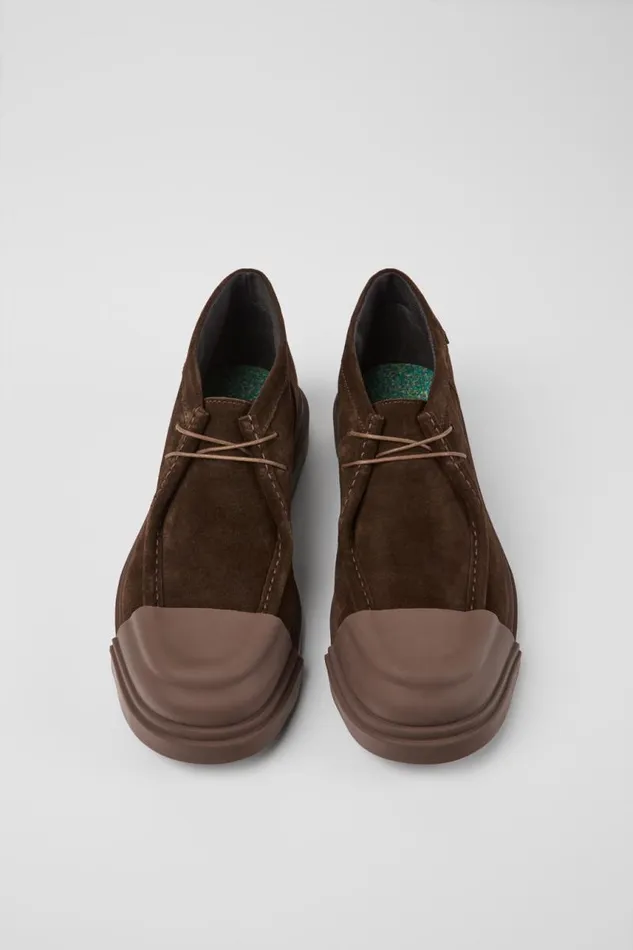 Formal Shoes Men Camper Junction Brown Nubuck Shoes Formal Shoes Men Camper Junction Brown Nubuck Shoes