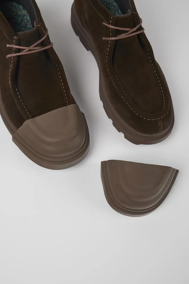 Formal Shoes Men Camper Junction Brown Nubuck Shoes Formal Shoes Men Camper Junction Brown Nubuck Shoes