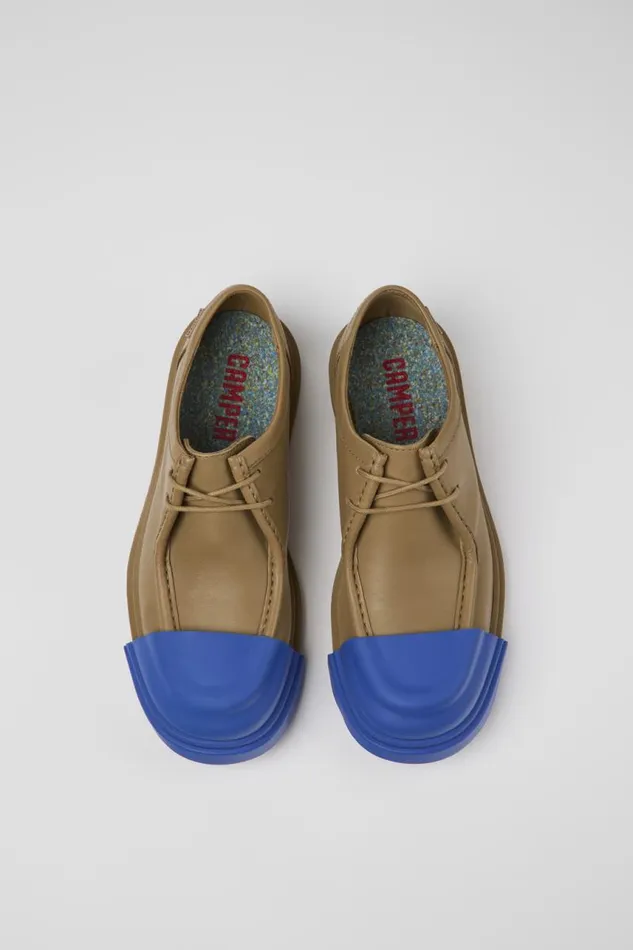 Formal Shoes Women Camper Junction Brown Leather Wallabee