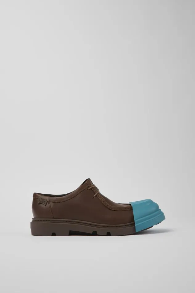 Formal Shoes Women Camper Junction Brown Responsibly Raised Leather Shoes