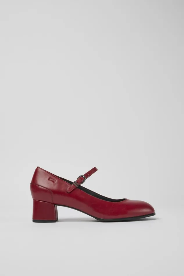 Formal Shoes Women Camper Katie Red Leather Mary Jane Heels Formal Shoes Women Camper Katie Red Leather Mary Jane Heels