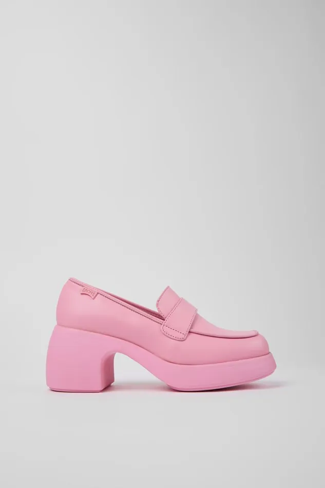 Formal Shoes Women Camper Thelma Pink Leather Loafer