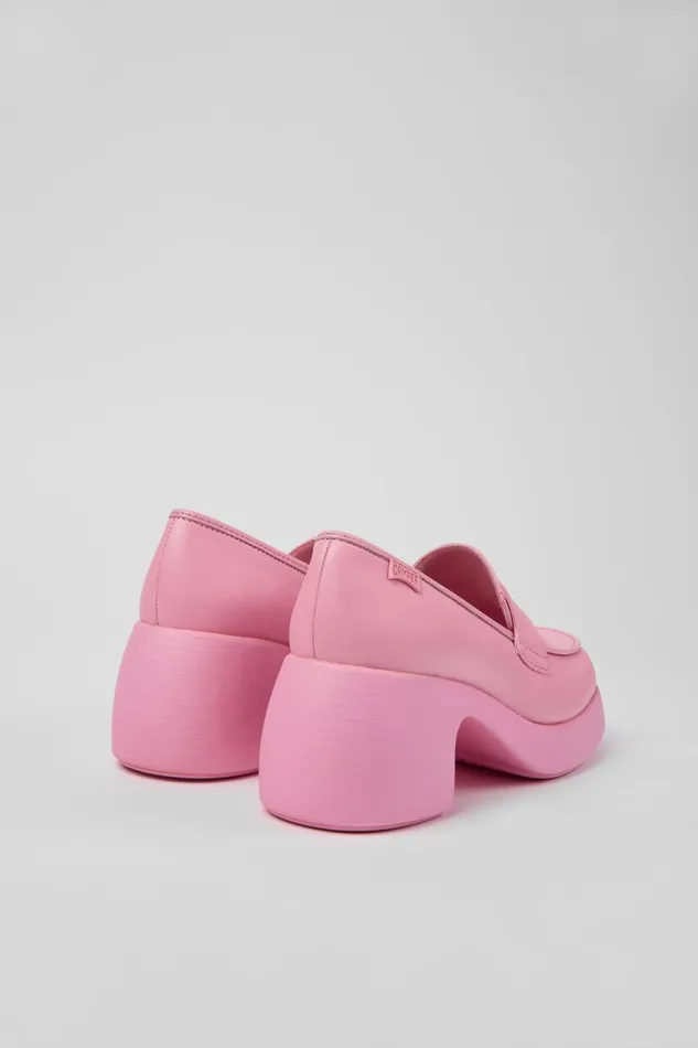Formal Shoes Women Camper Thelma Pink Leather Loafer