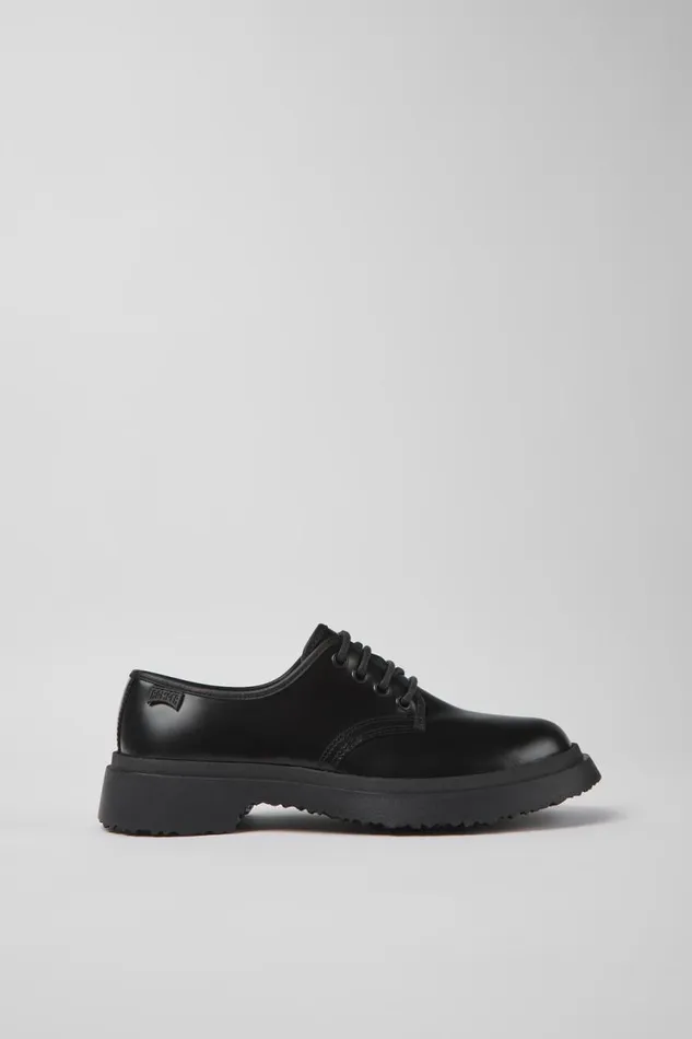 Formal Shoes Women Camper Walden Black Leather Shoes
