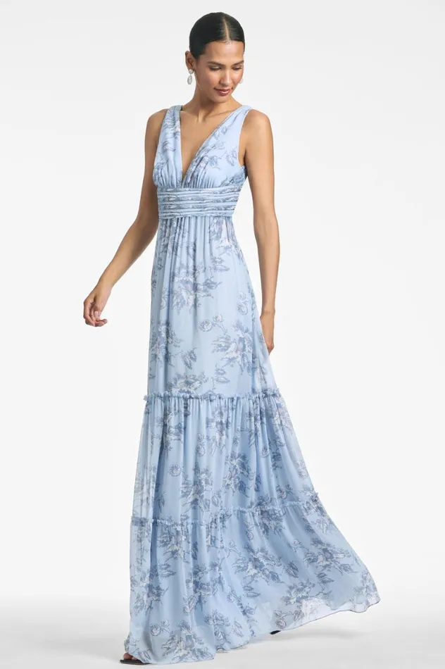 Formal Women Sachin and Babi Justine Gown 8211 Iced Narcissus
