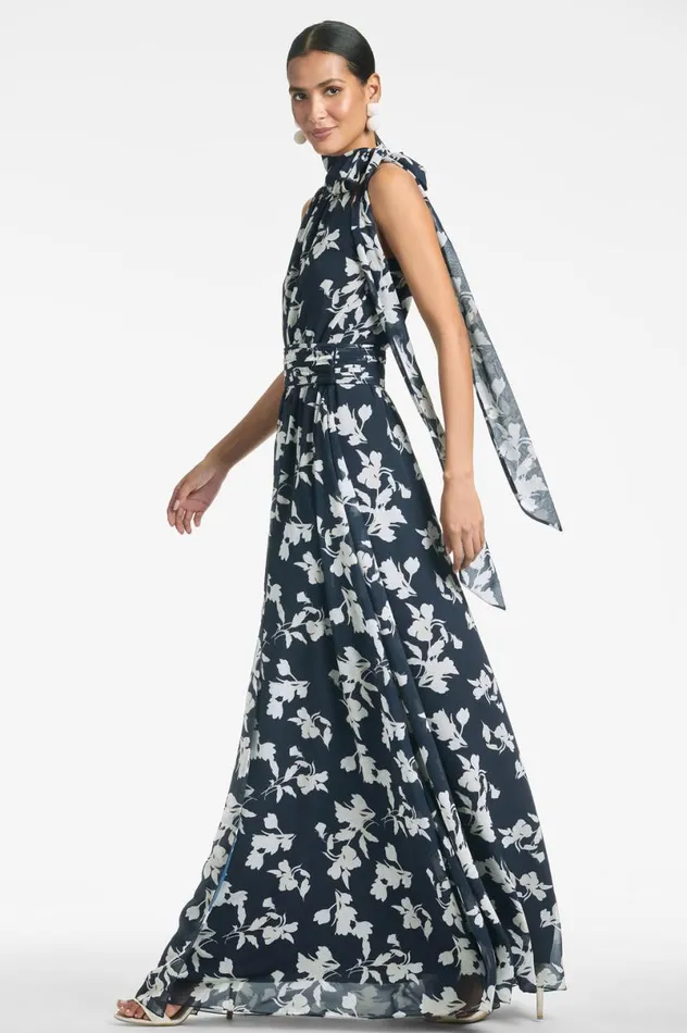 Formal Women Sachin and Babi Kayla Gown 8211 Navy Venetia Petal
