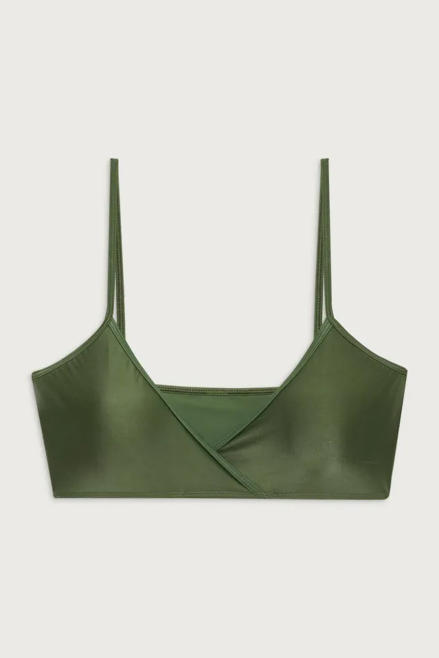 Frankies Bikinis Bikinis Women Clairo Shine Bralette Bikini Top Sea Moss