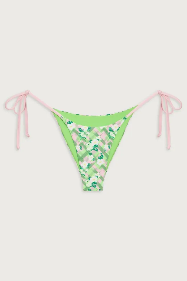 Frankies Bikinis Bikinis Women Mackenzie Plaid Cheeky Bikini Bottom Baby Daisy