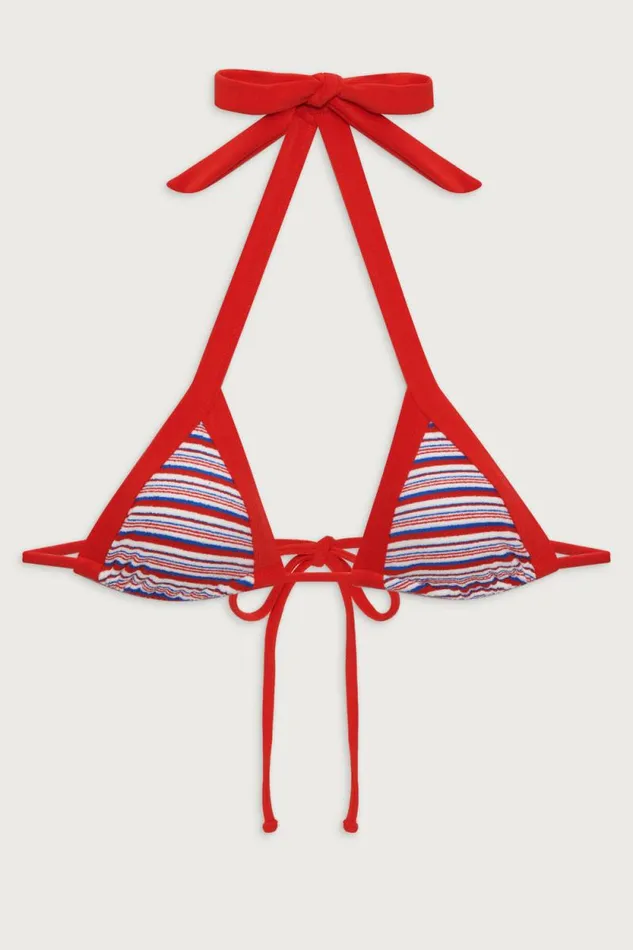 Frankies Bikinis Bikinis Women Taite Terry Triangle Bikini Top American Summer