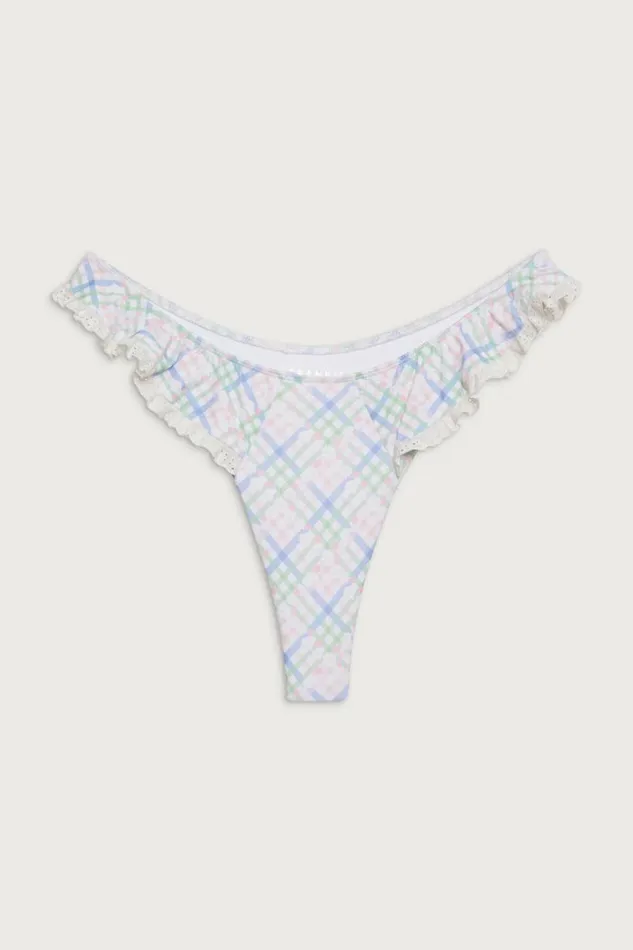 Frankies Bikinis Bikinis Women X DJERF AVENUE Charm Micro Bikini Bottom Cottage Meadow