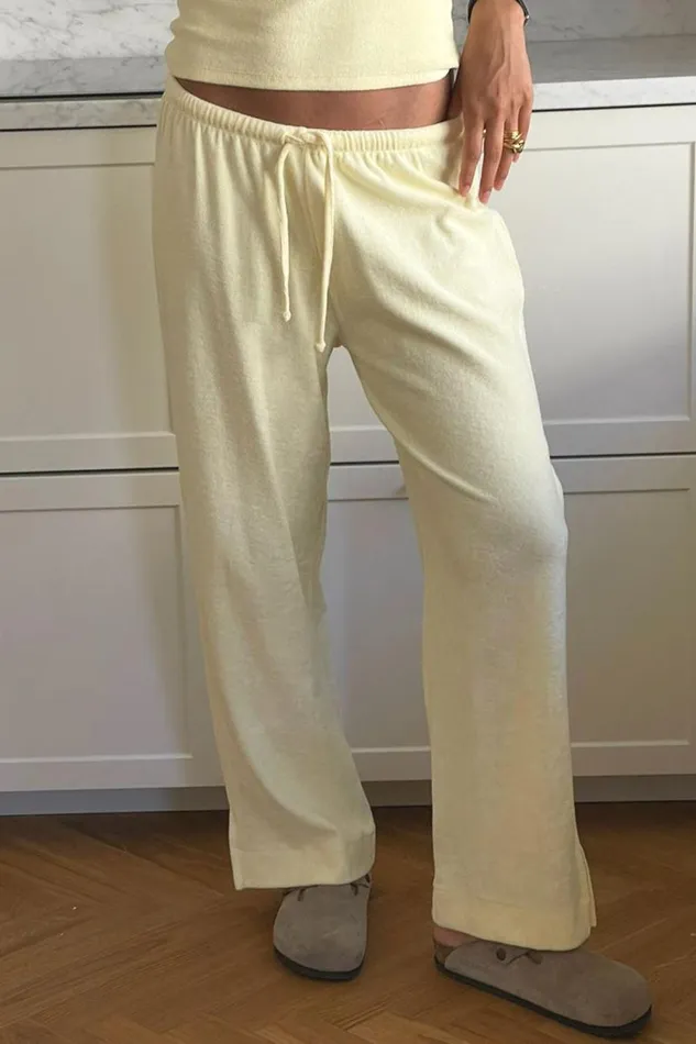 Frankies Bikinis Bottoms Women X DJERF AVENUE Terry Ankle Pants Baby Sun
