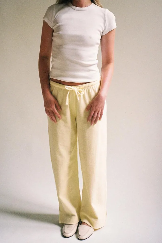 Frankies Bikinis Bottoms Women X DJERF AVENUE Terry Ankle Pants Baby Sun