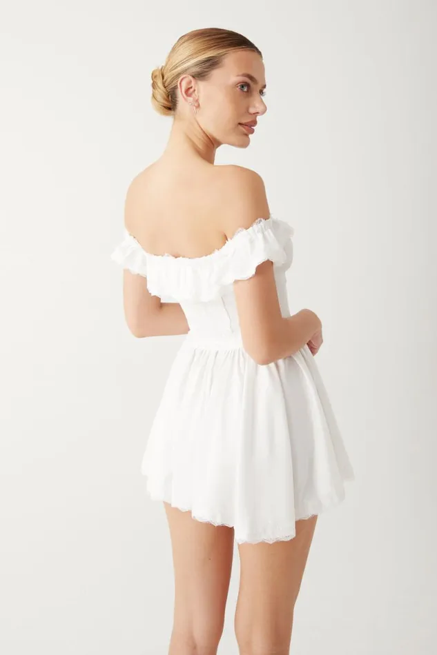 Frankies Bikinis Dresses Women Charli Mini Dress White