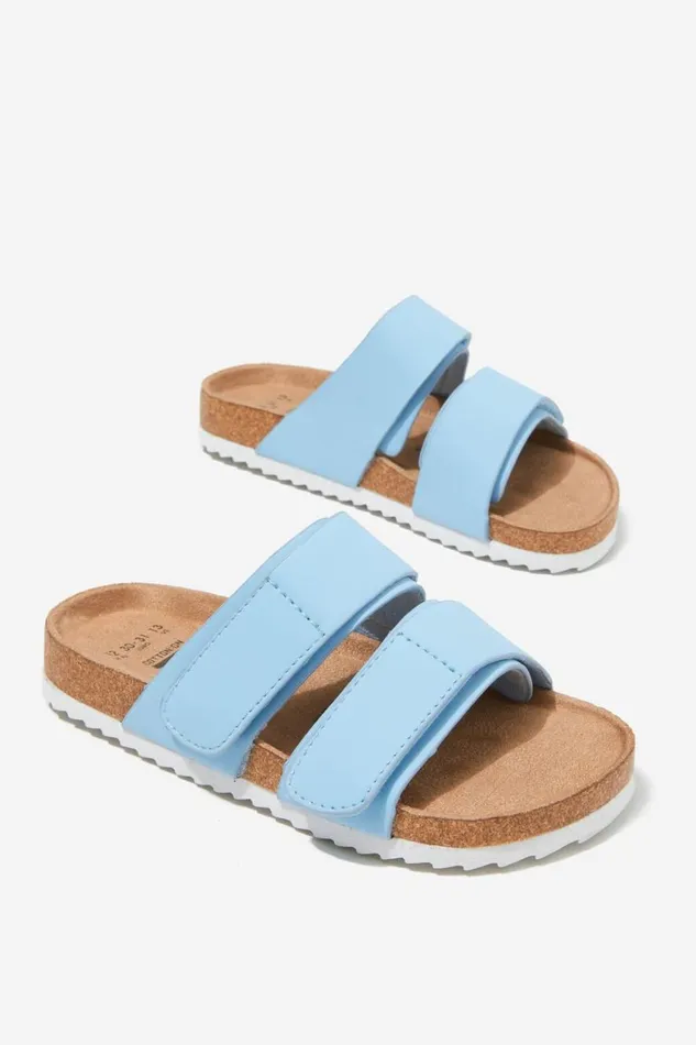 Girls 214Boys 214 Flats and Sandals Cotton On Theo Slide Skye Haze